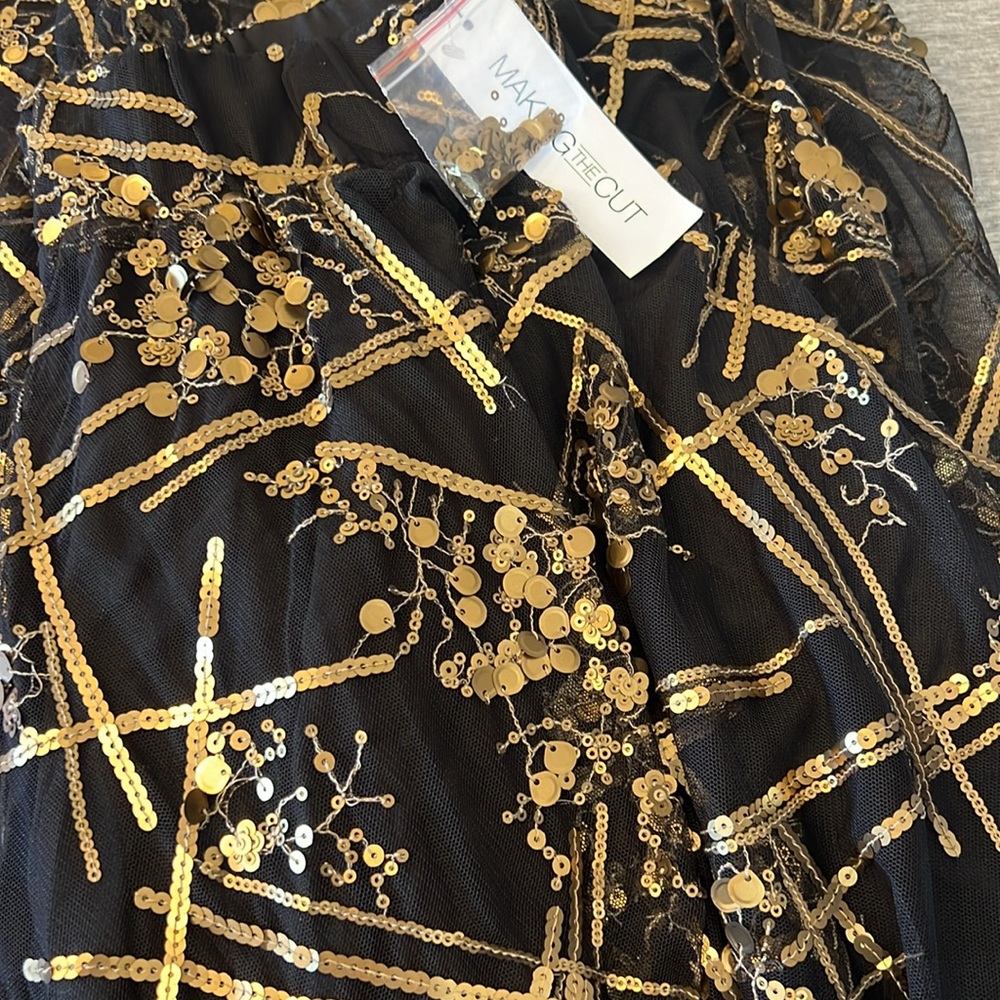 Making the Cut Season 2 Episode 7 Winning Look Andrea's Sequin Skirt NWT Size S - Picture 14 of 14